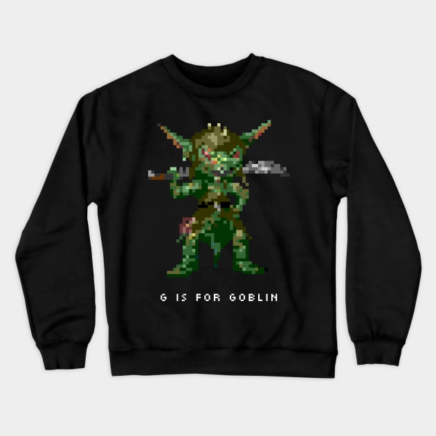 G is for Goblin Crewneck Sweatshirt by ClarkStreetPress